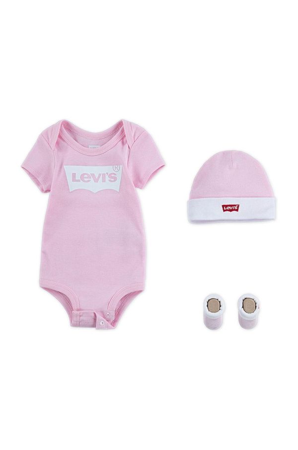 Levi's Komplet za bebe Levi's boja: ružičasta