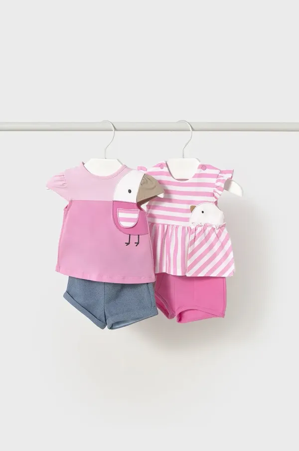 Mayoral Newborn Komplet za bebe Mayoral Newborn 2-pack boja: ružičasta, 1670