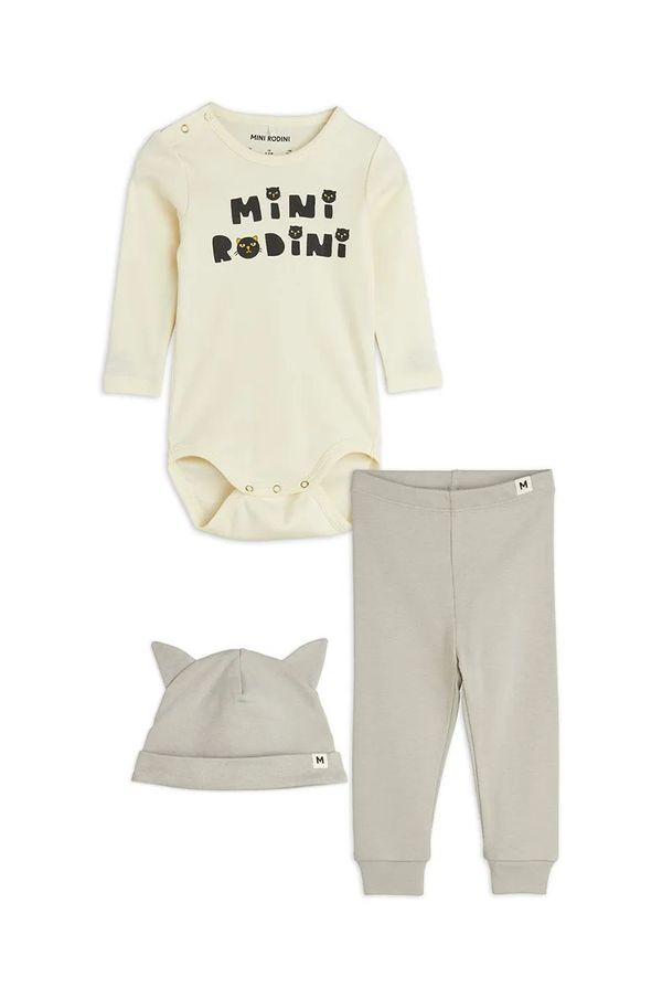 Mini Rodini Komplet za bebe Mini Rodini Mini Rodini Cats boja: bež, 2514010611