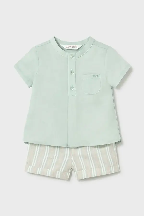 Mayoral Newborn Komplet za bebe s dodatkom lana Mayoral Newborn