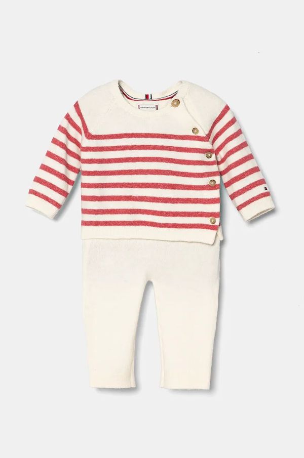 Tommy Hilfiger Komplet za bebe Tommy Hilfiger boja: bež, KN0KN01924