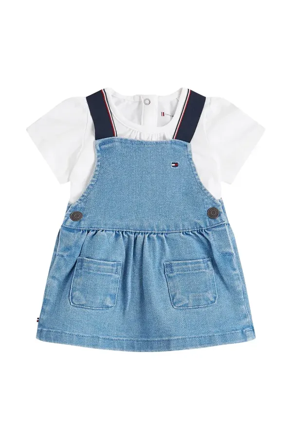Tommy Hilfiger Komplet za bebe Tommy Hilfiger boja: plava, KN0KN02049