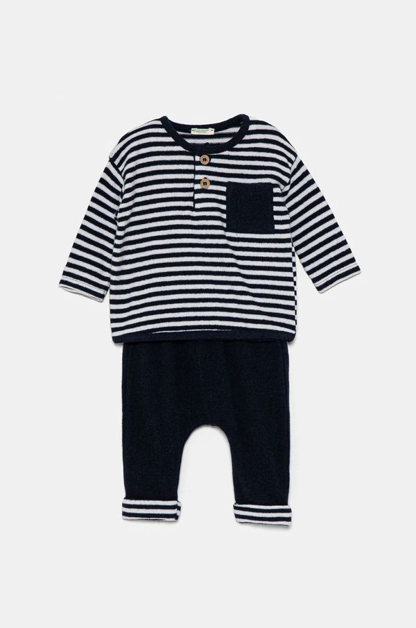 United Colors of Benetton Komplet za bebe United Colors of Benetton boja: tamno plava, 3WADAK00W