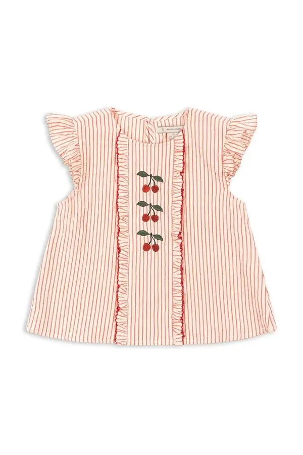 Konges Sløjd Konges Sløjd bluza s volanima za djecu od pamuka ELLIE FRILL TOP GOTS
