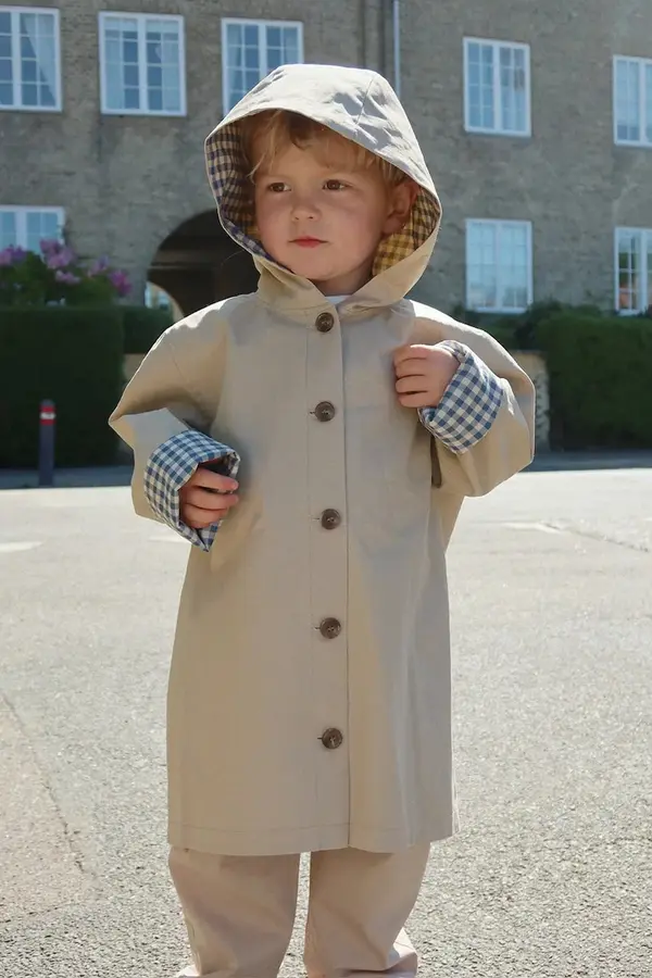 Konges Sløjd Konges Sløjd Dječji pamučni trench kaput Konges Sløjd TRENCHY COAT