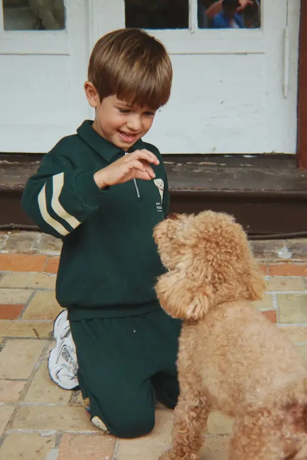 Konges Sløjd Konges Sløjd dukserica za djecu od pamuka LOUPY HALF ZIP POLO OCS