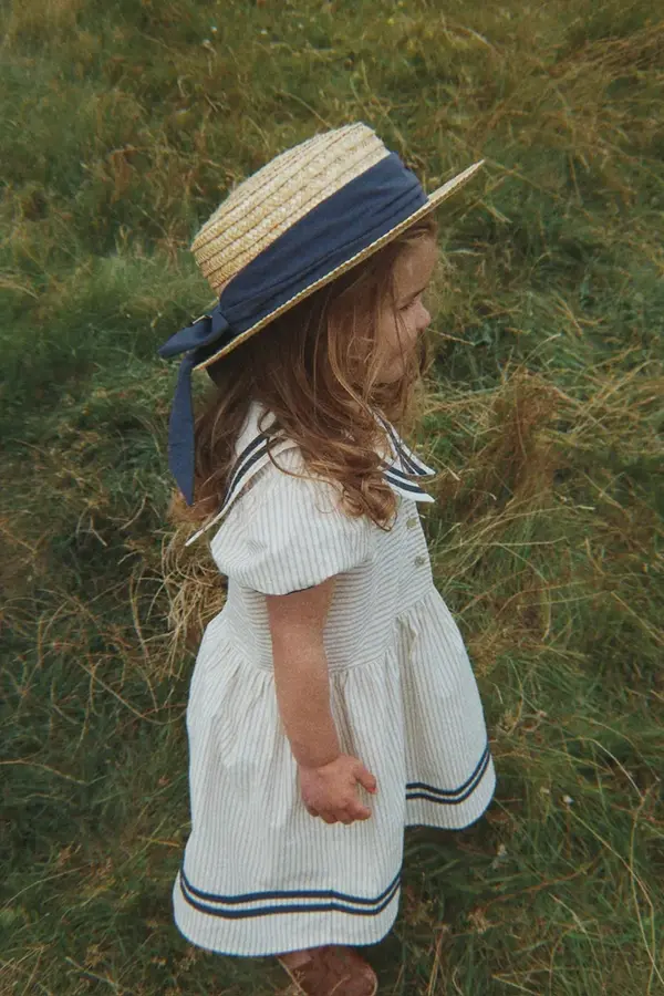 Konges Sløjd Konges Sløjd haljina A-kroja od pamuka ALLIE SAILOR DRESS GOTS