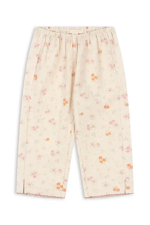 Konges Sløjd Konges Sløjd hlače za djecu od pamuka s elastanom ELIN SLIT PANTS GOTS