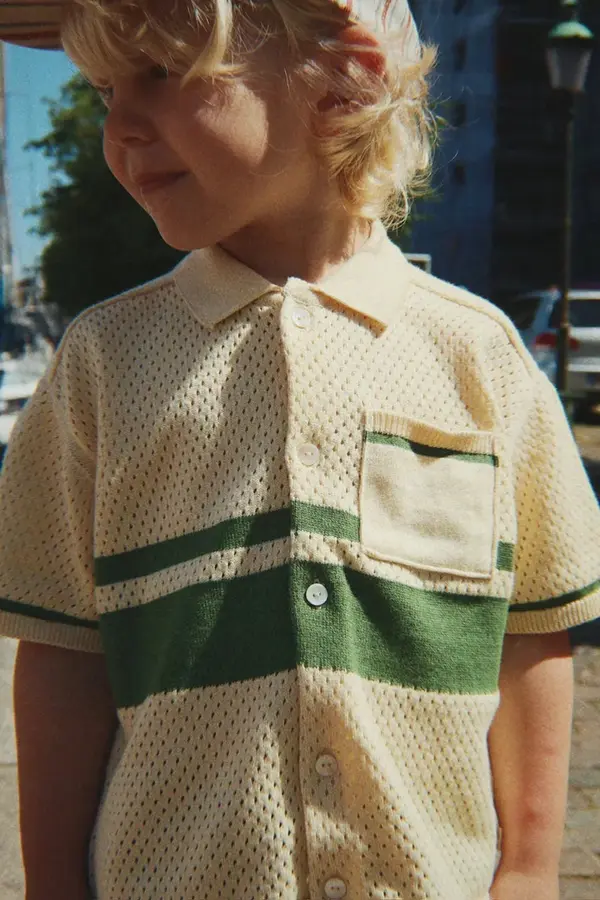 Konges Sløjd Konges Sløjd košulja za djecu od pamuka HAI KNIT SHIRT GOTS