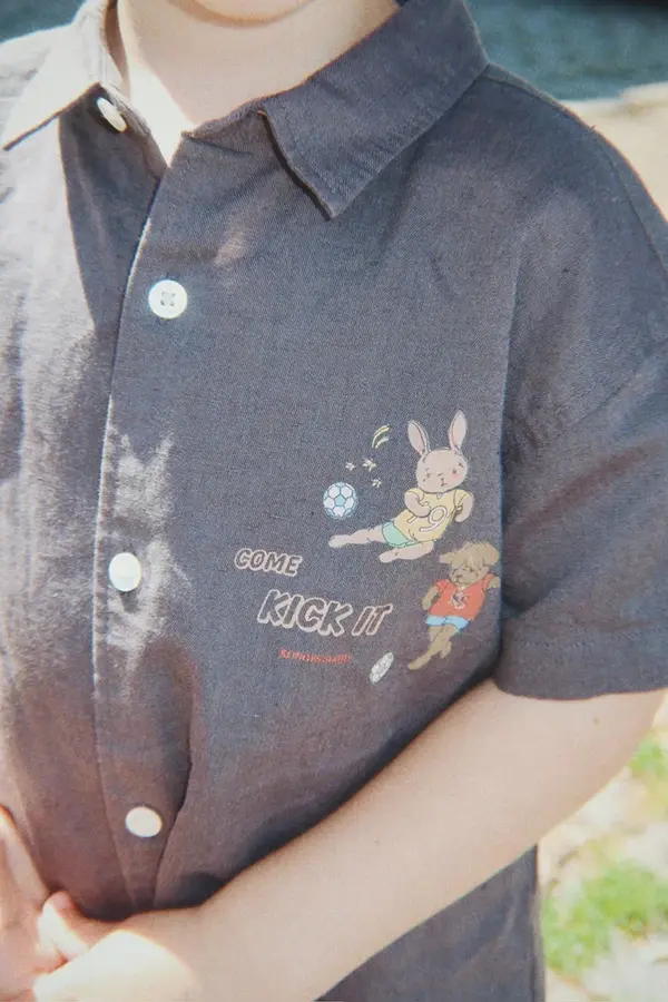Konges Sløjd Konges Sløjd košulja za djecu od pamuka HARVEY SS SHIRT GOTS