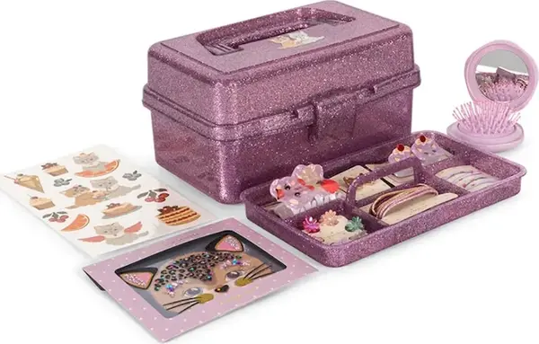 Konges Sløjd Konges Sløjd set za igru za djecu GLAM ME UP SUITCASE