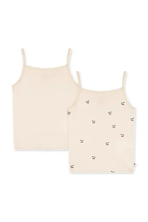 Konges Sløjd Konges Sløjd top za djecu s pamukom BASIC 2 PACK STRAP TOPS GOTS 2-pack