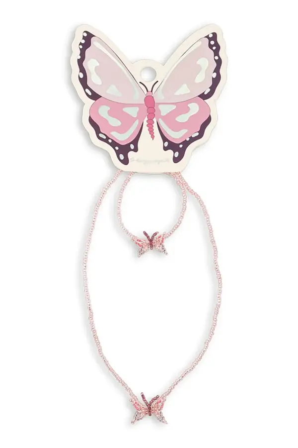 Konges Sløjd Konges Sløjd za djecu BUTTERFLY NECKLACE AND BRACELET SET