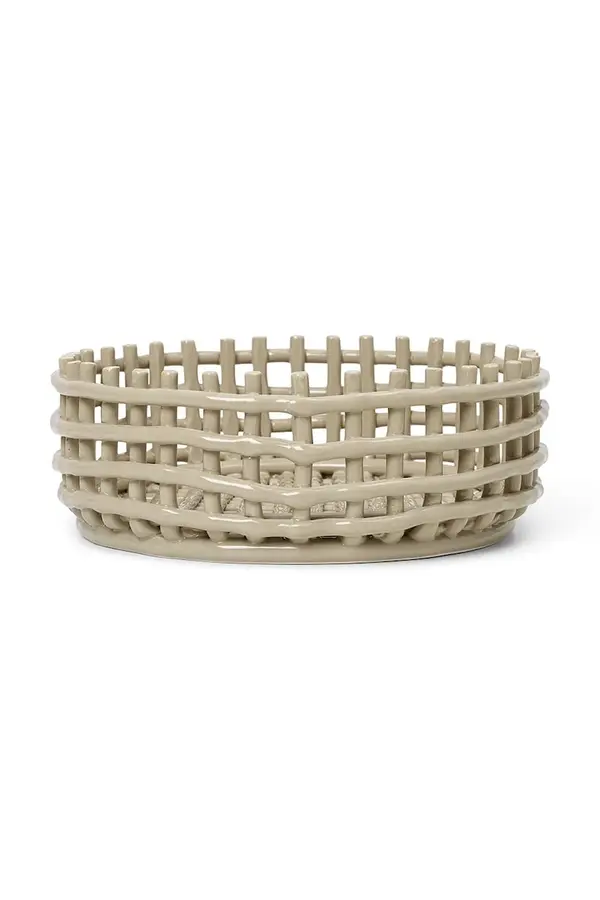 ferm LIVING Košara za voće ferm LIVING Ceramic Centrepiece boja: bež