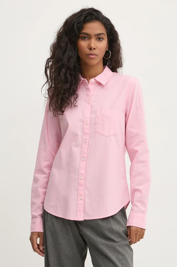 Abercrombie & Fitch Košulja Abercrombie & Fitch za žene, boja: ružičasta, regular, s klasičnim ovratnikom, KI140-4429