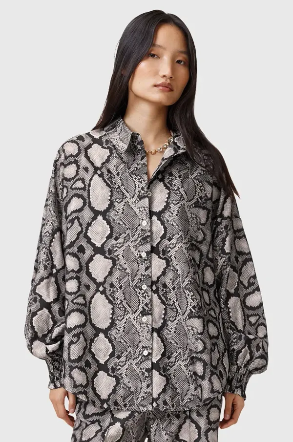 AllSaints Košulja AllSaints CHARLI za žene, regular, s klasičnim ovratnikom, W006PC