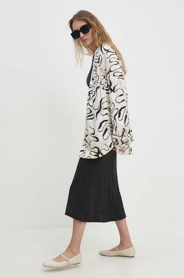 Answear Lab Košulja Answear Lab za žene, boja: bež, relaxed