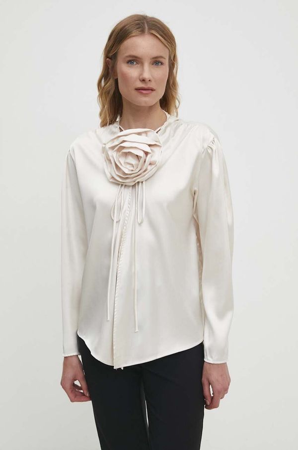 Answear Lab Košulja Answear Lab za žene, boja: bež, relaxed