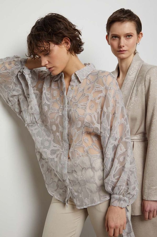 Answear Lab Košulja Answear Lab za žene, boja: bijela, relaxed, s klasičnim ovratnikom