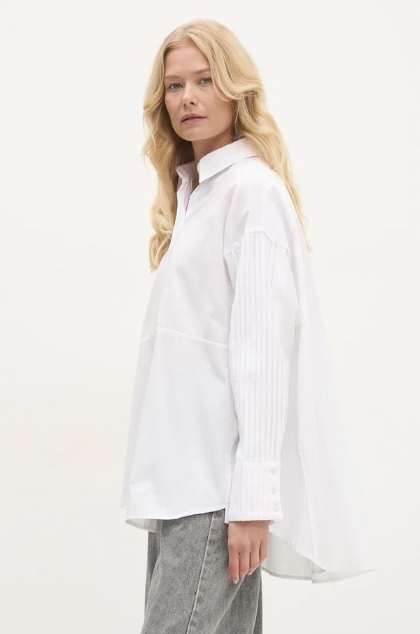 Answear Lab Košulja Answear Lab za žene, boja: bijela, relaxed, s klasičnim ovratnikom