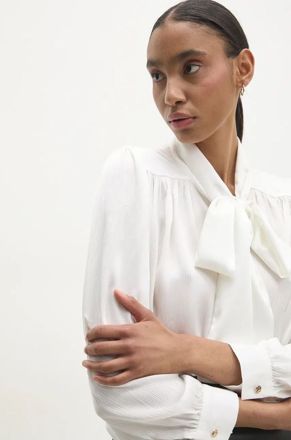 Answear Lab Košulja Answear Lab za žene, boja: bijela, relaxed, s ruskim ovratnikom