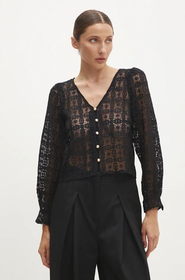 Answear Lab Košulja Answear Lab za žene, boja: crna, regular