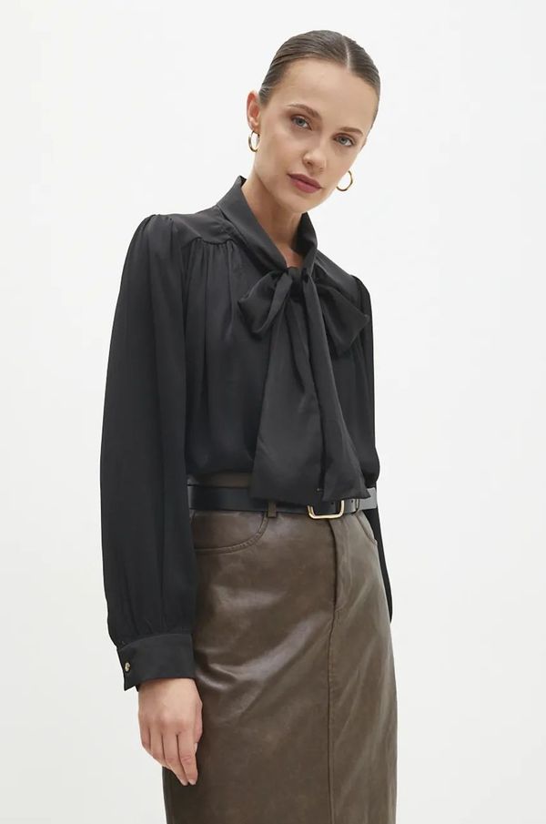 Answear Lab Košulja Answear Lab za žene, boja: crna, relaxed, s klasičnim ovratnikom