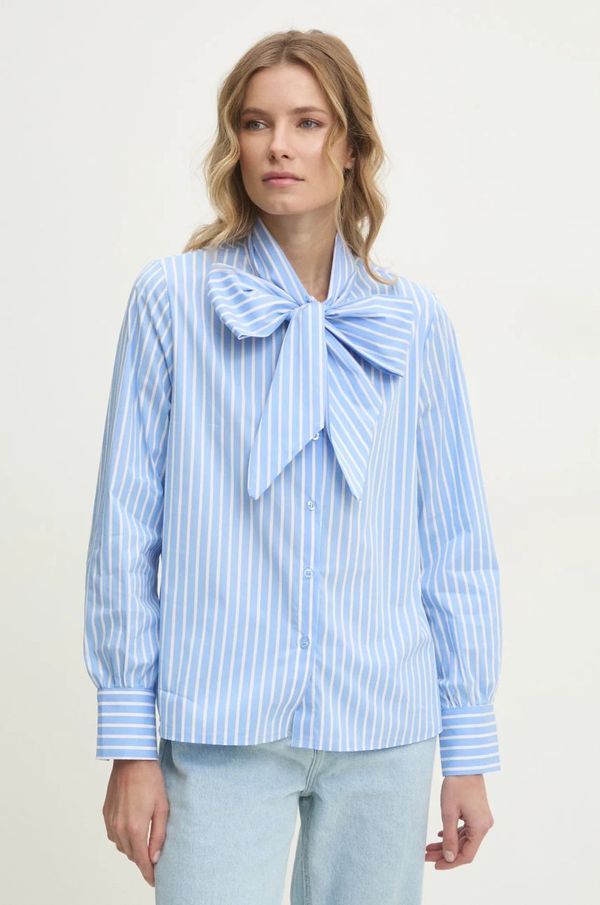 Answear Lab Košulja Answear Lab za žene, relaxed, s izrezom na vezanje