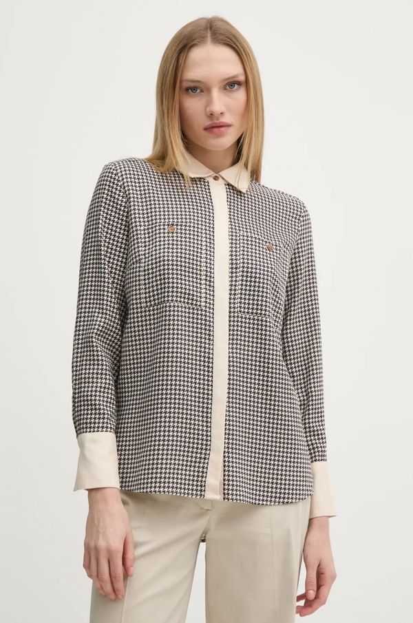 Barbour Košulja Barbour za žene, boja: bež, regular, s klasičnim ovratnikom, LSH1627