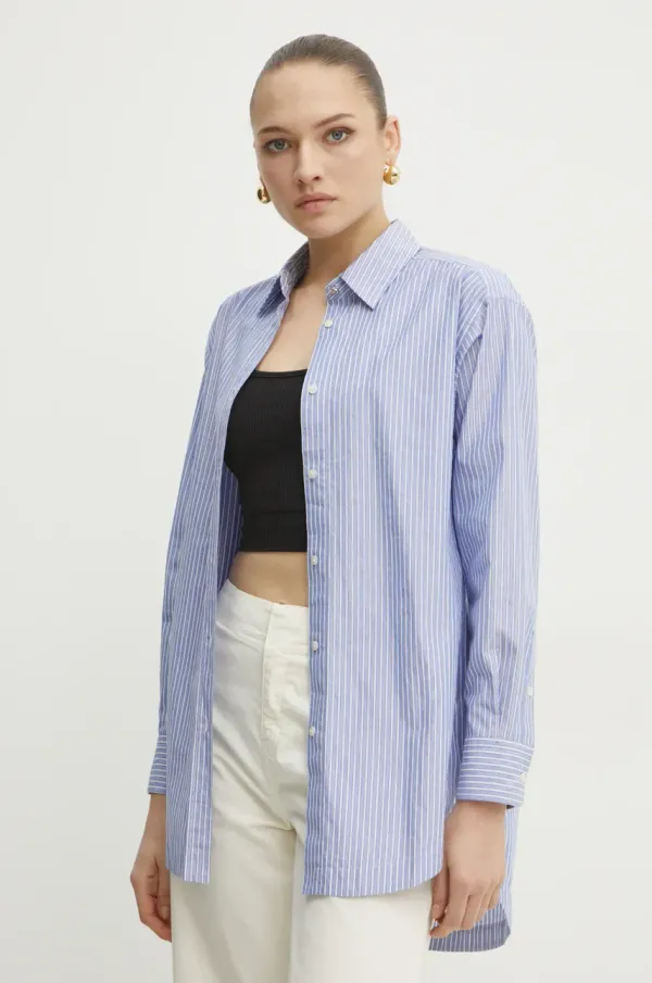 BOSS Orange Košulja BOSS Orange za žene, relaxed, s klasičnim ovratnikom, 50531052