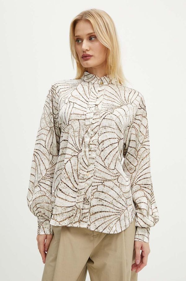 Bruuns Bazaar Košulja Bruuns Bazaar AcaciaBBMeras shirt za žene, boja: bež, regular, BBW4179