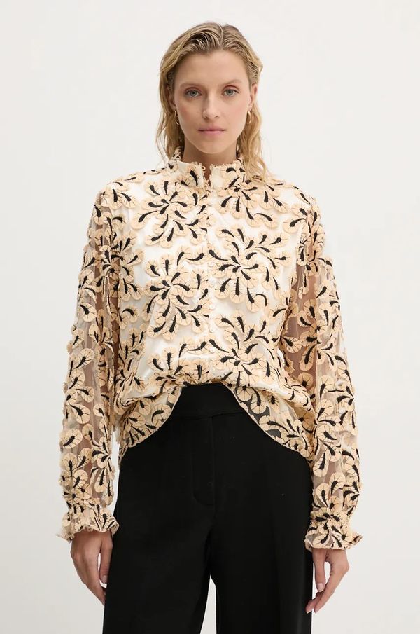 Bruuns Bazaar Košulja Bruuns Bazaar BouvardiaBBMeasa shirt za žene, regular, s ruskim ovratnikom, BBW4051