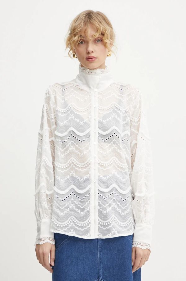 Bruuns Bazaar Košulja Bruuns Bazaar za žene, boja: bež, regular, s klasičnim ovratnikom, BBW4243