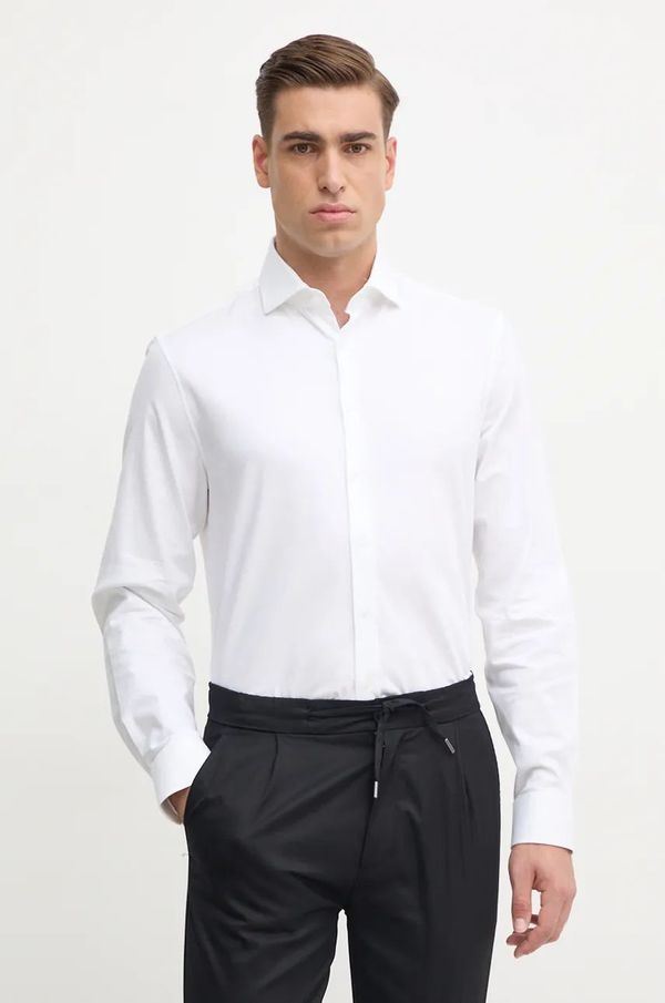 Calvin Klein Košulja Calvin Klein za muškarce, boja: bijela, regular, s klasičnim ovratnikom, K10K113546