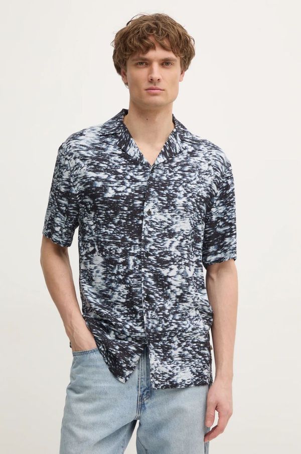 Calvin Klein Košulja Calvin Klein za muškarce, boja: crna, regular, KM0KM01148