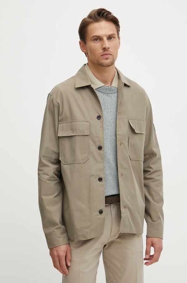 Calvin Klein Košulja Calvin Klein za muškarce, boja: siva, regular