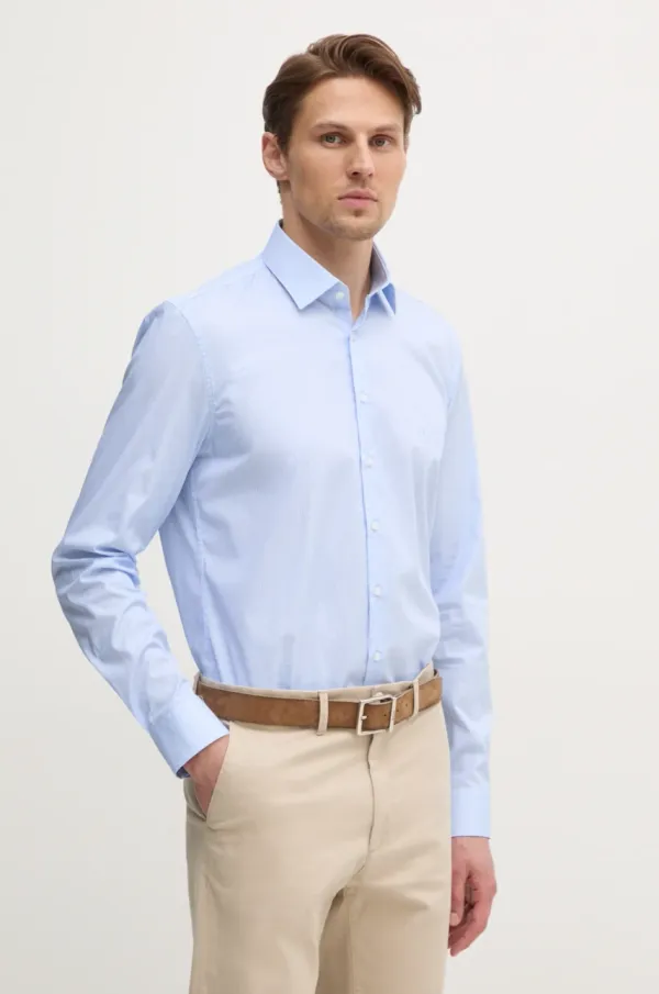 Calvin Klein Košulja Calvin Klein za muškarce, slim, s klasičnim ovratnikom, K10K114312