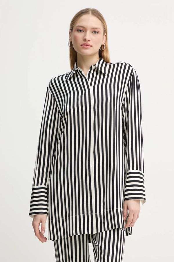 Day Birger et Mikkelsen Košulja Day Birger et Mikkelsen Lea za žene, boja: crna, relaxed, s klasičnim ovratnikom, DAY65243708