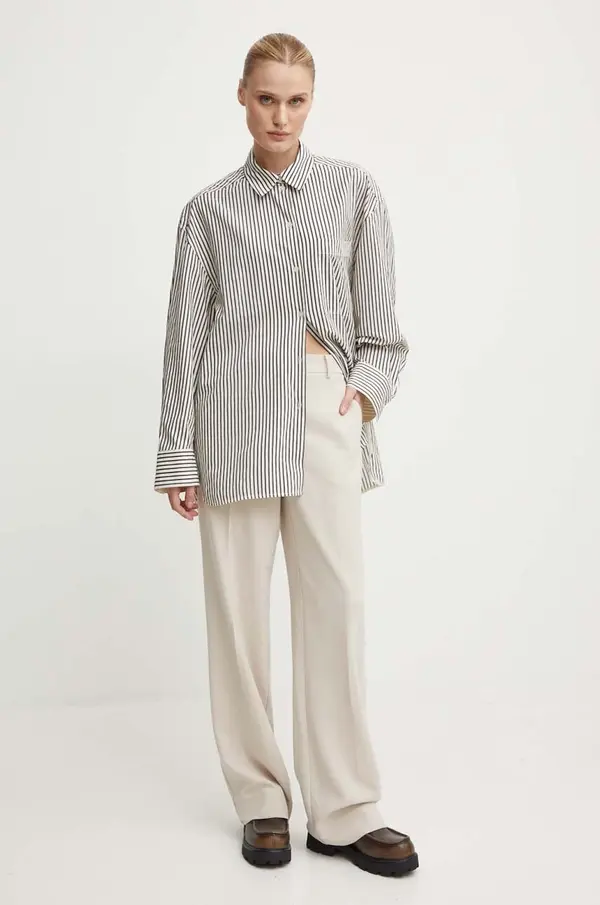 Day Birger et Mikkelsen Košulja Day Birger et Mikkelsen Tan - Daily Classic Stripe RD