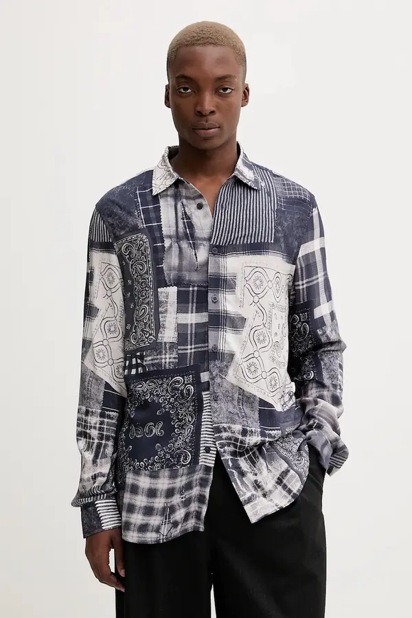 Desigual Košulja Desigual BLUE PATCH