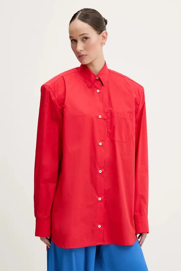 Fiorucci Košulja Fiorucci Red Embroidered Padded Shirt
