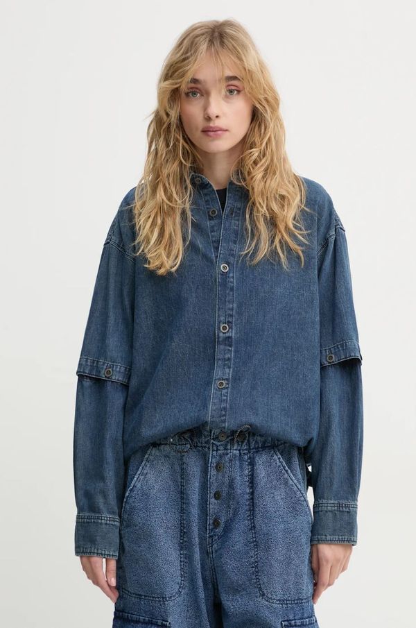 G-Star Raw Košulja G-Star Raw za žene, relaxed, s klasičnim ovratnikom, D25358-D252