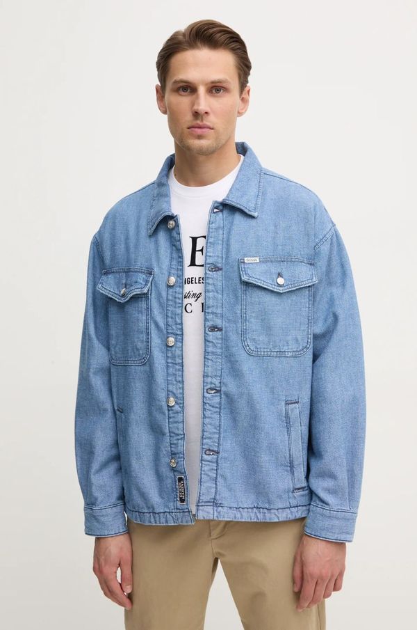 Guess Košulja Guess BILLY za muškarce, regular, s klasičnim ovratnikom, M5RN30 D5KW1