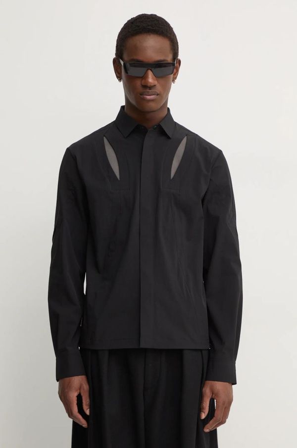 HELIOT EMIL Košulja Heliot Emil za muškarce, boja: crna, slim, AW24.M.05.058.BLK01