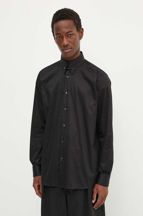 Hugo Košulja HUGO za muškarce, boja: crna, regular, s klasičnim ovratnikom, 50519847