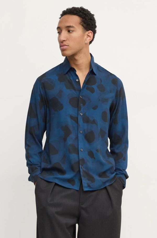 Hugo Košulja HUGO za muškarce, boja: tamno plava, regular, s klasičnim ovratnikom, 50534247