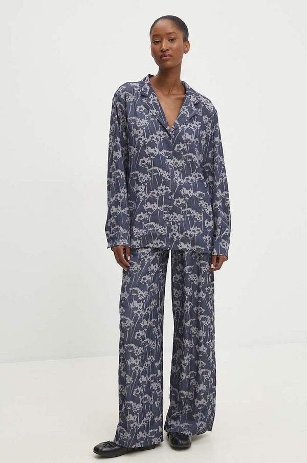 Answear Lab Košulja i hlače Answear Lab boja: tamno plava