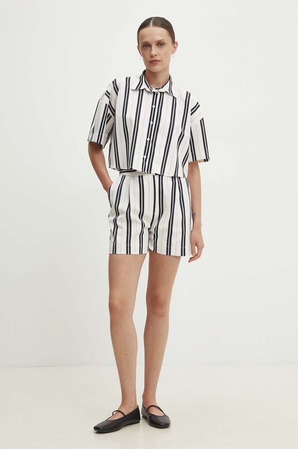 Answear Lab Košulja i kratke hlače Answear Lab boja: bijela