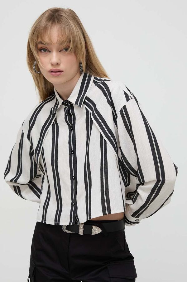 IRO Košulja IRO za žene, boja: bež, relaxed, s klasičnim ovratnikom