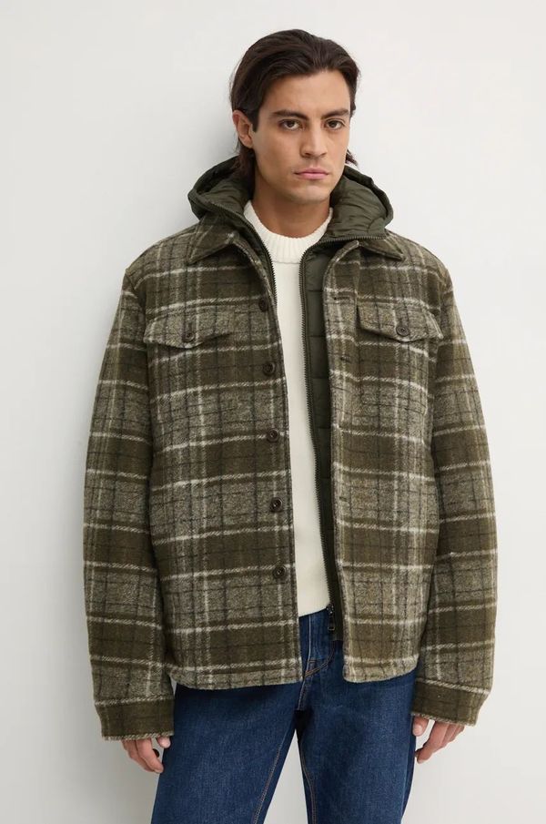 Joop! Košulja-jakna Joop! boja: zelena, za prijelazno razdoblje, 30044305